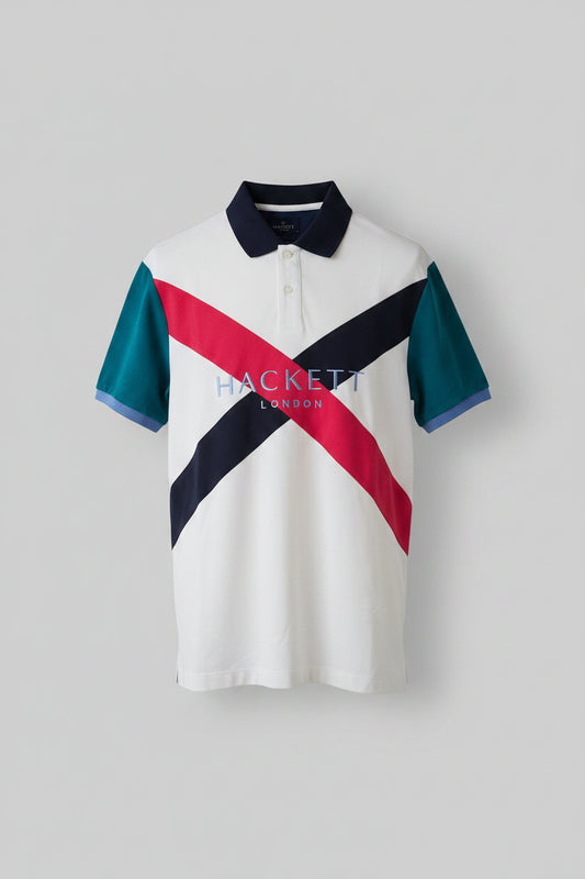 Hackett London Hackett Cross Hackett Classic Fit Polo Shirt White