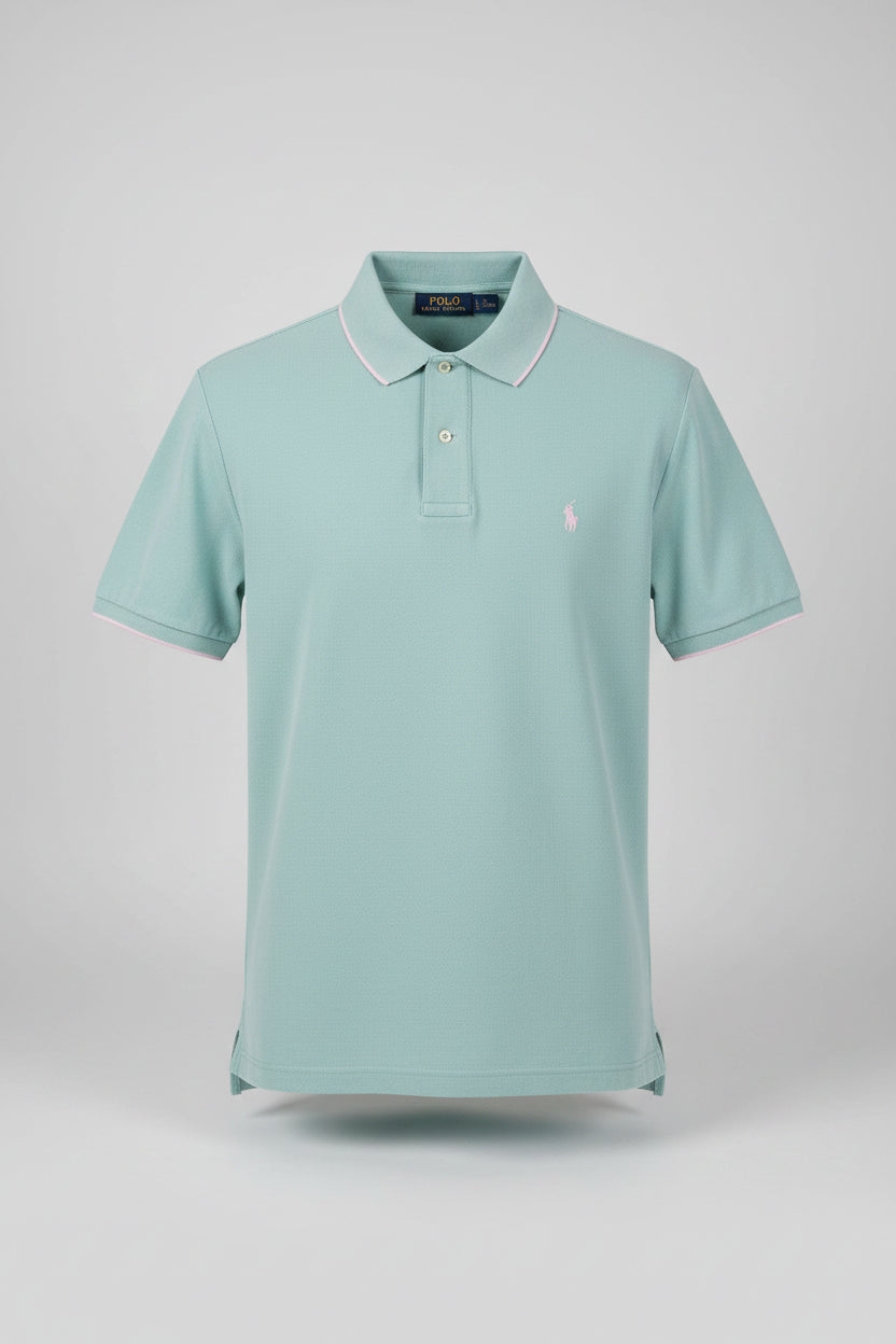 Polo Ralph Lauren Custom Slim Fit Short Sleeve Mesh Polo Shirt Green