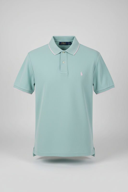 Polo Ralph Lauren Custom Slim Fit Short Sleeve Mesh Polo Shirt Green