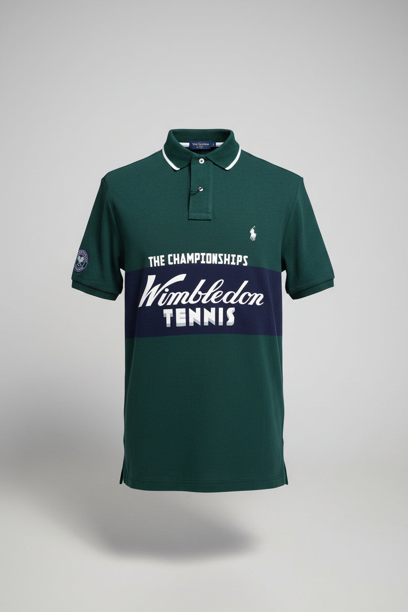 Polo Ralph Lauren Polo Ralph Lauren x Wimbledon Short Sleeve Mesh Polo Green