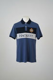 Hackett London Hackett Contrast Panel Slim Fit Polo Blue
