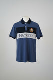 Hackett London Hackett Contrast Panel Slim Fit Polo Blue