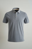 Hackett London Hackett Cotton Linen Filafil Classic Polo Shirt Chambray Blue