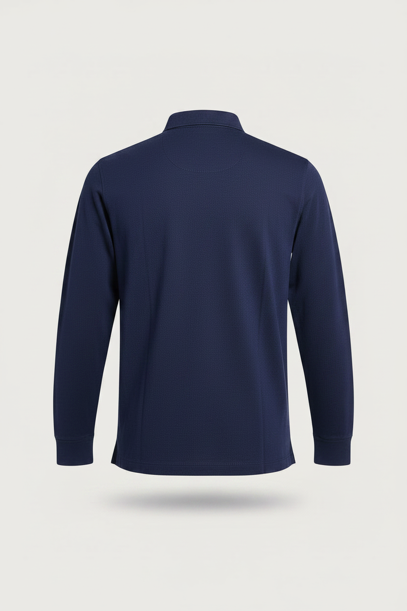 Polo Ralph Lauren Long Sleeve Interlock Polo Shirt Navy